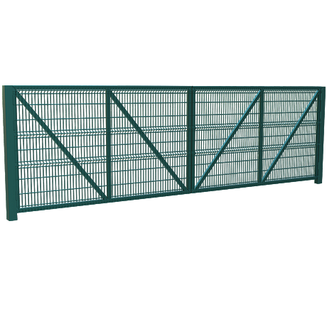 Ворота распашные RAL 6005